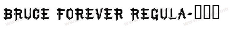 Bruce Forever Regula字体转换